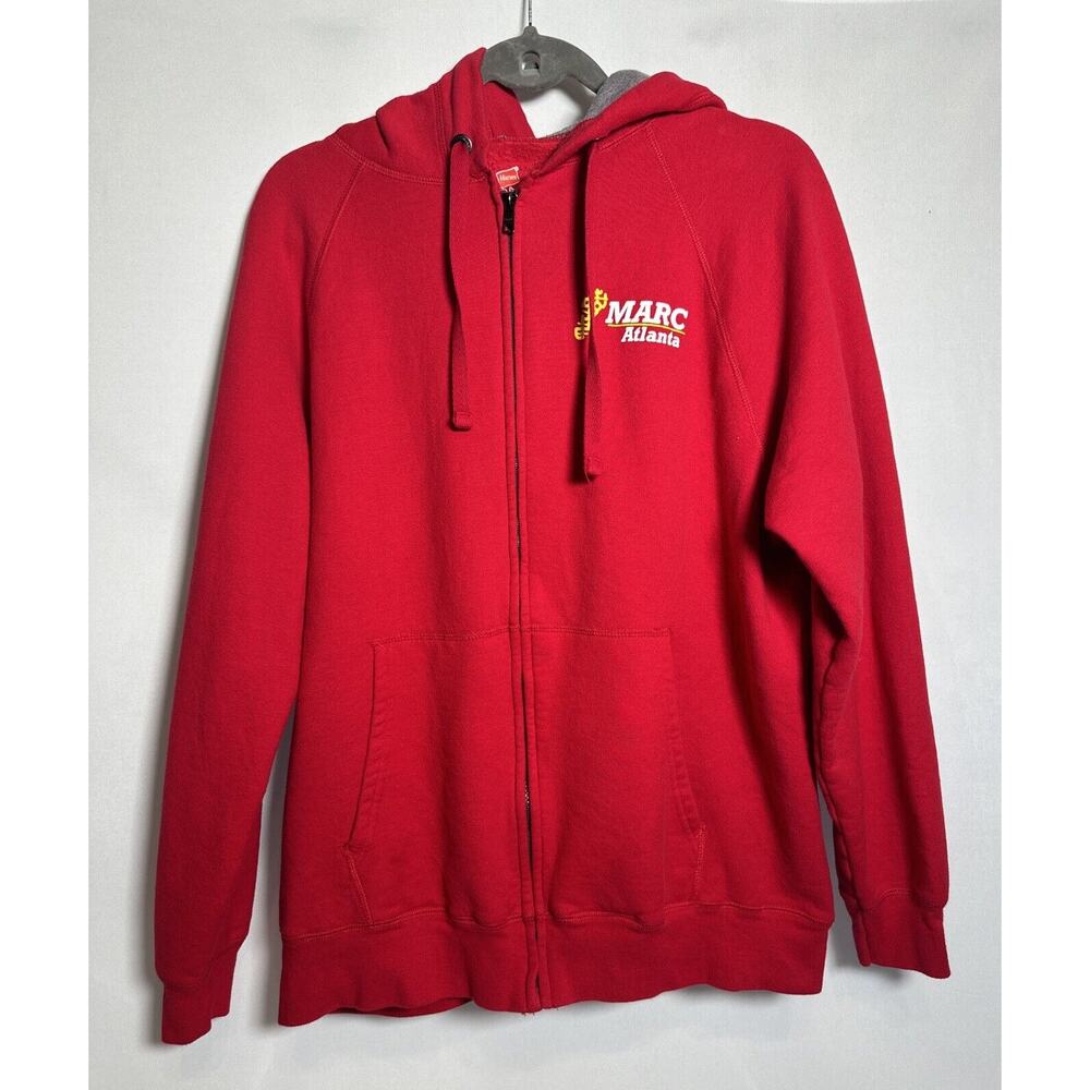 Run With Marc Men’s Long Sleeve Full Zip Hoodie Size Large